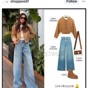 Zara palazzo fit jeans